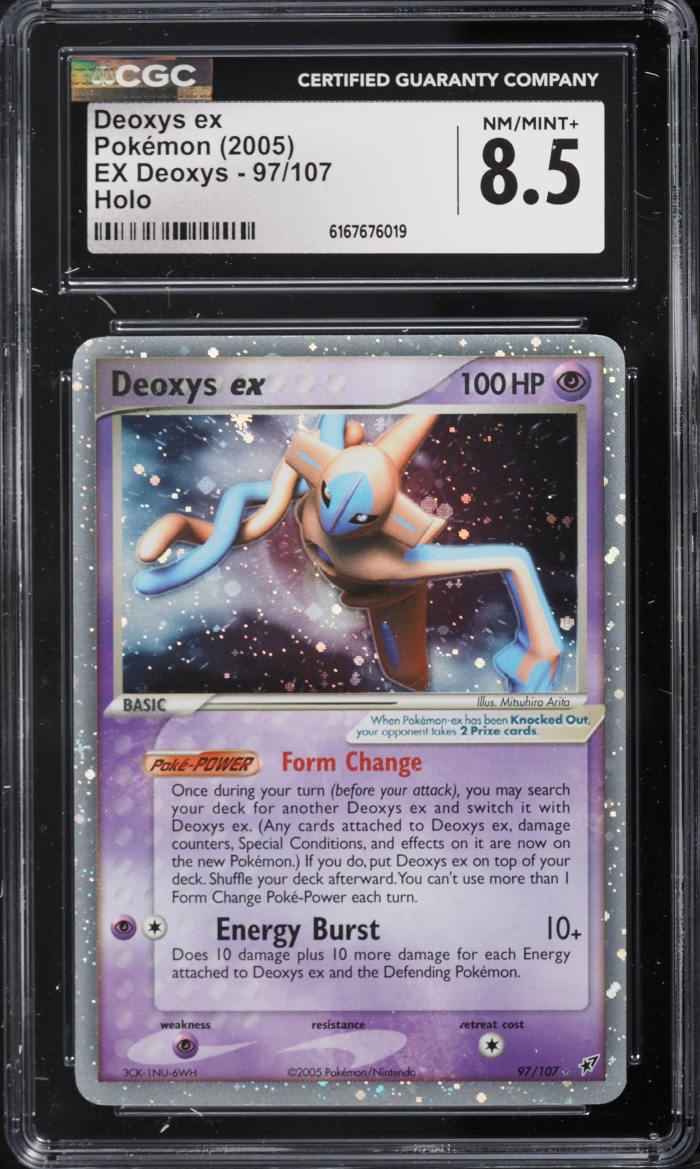 2005 Pokemon EX Holo Deoxys EX #97 CGC 8.5 NM-MT+