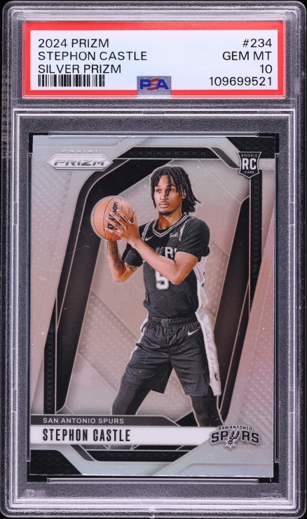 2024 Panini Prizm Silver Stephon Castle ROOKIE #234 PSA 10 GEM MINT