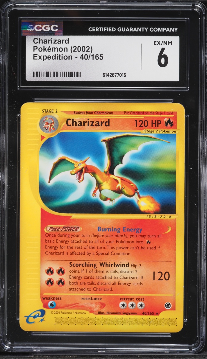 2002 Pokemon Expedition Charizard #40 CGC 6 EXMT