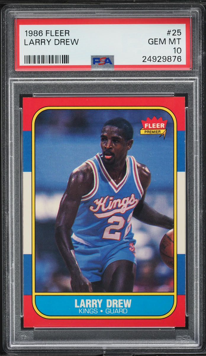 1986 Fleer Basketball Larry Drew #25 PSA 10 GEM MINT