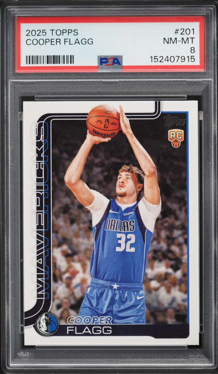 2025 Topps Basketball Cooper Flagg ROOKIE #201 PSA 8 NM-MT
