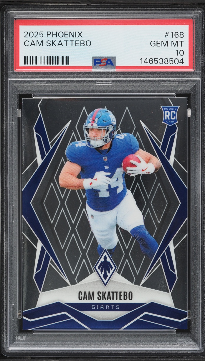 2025 Panini Phoenix Cam Skattebo ROOKIE #168 PSA 10 GEM MINT