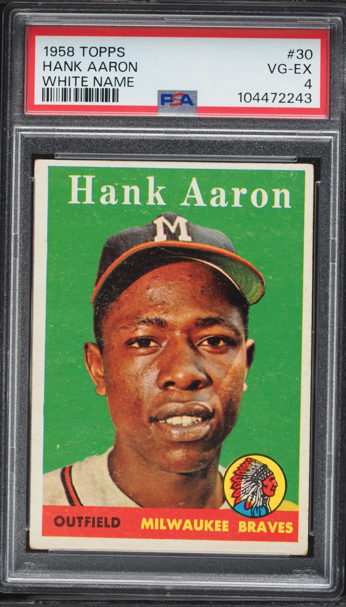 1958 Topps Hank Aaron #30 PSA 4 VGEX