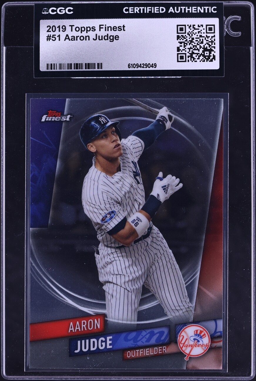 2019 Finest Aaron Judge #51 CGC AUTH