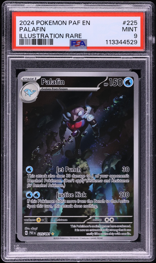 2024 Pokemon Scarlet & Violet Paldean Fates IR Palafin #225 PSA 9 MINT