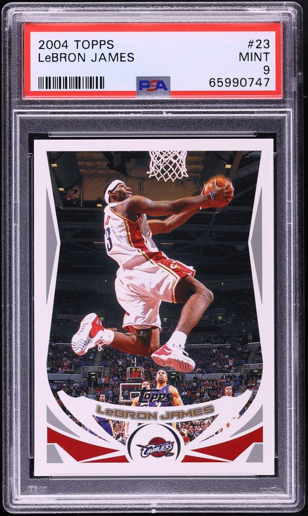 2004 Topps Basketball LeBron James #23 PSA 9 MINT
