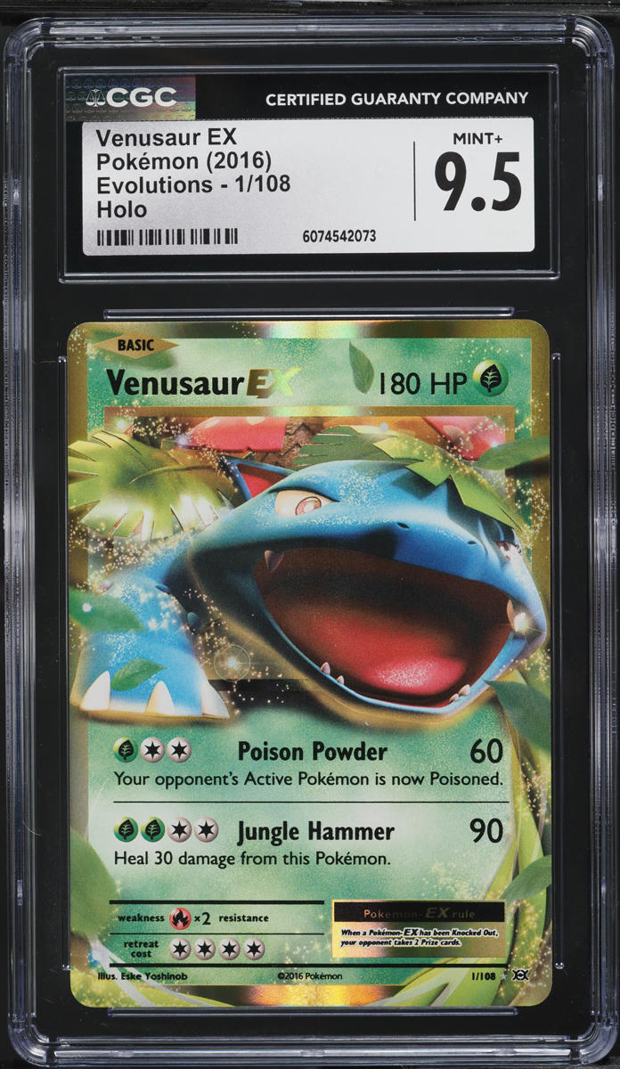 2016 Pokemon XY Evolutions Venusaur EX #1 CGC 9.5 MINT+