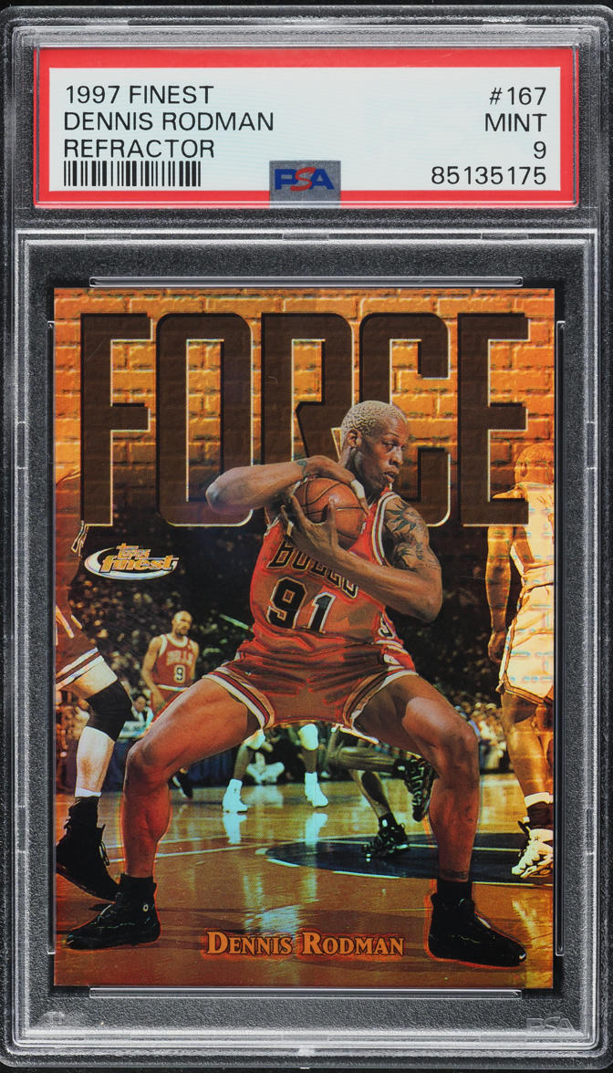 1996 Topps Pro Files Dennis Rodman #PF-14 CGC AUTH on Fanatics Collect