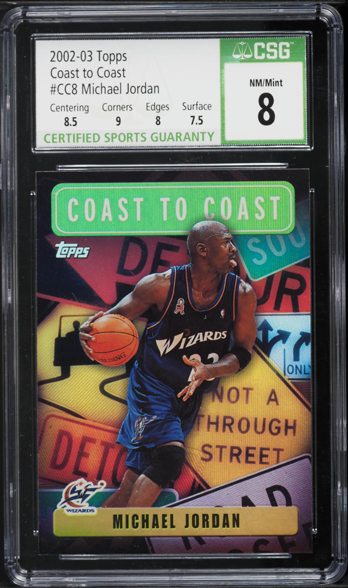 2002 Topps Coast To Coast Michael Jordan #CC8 CSG 8 NM-MT
