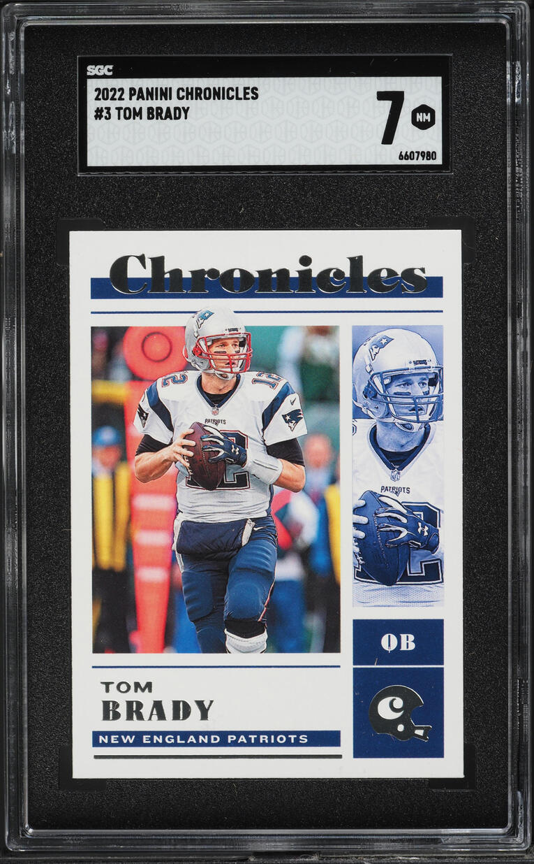 2022 Panini Chronicles Tom Brady #3 SGC 7 NRMT
