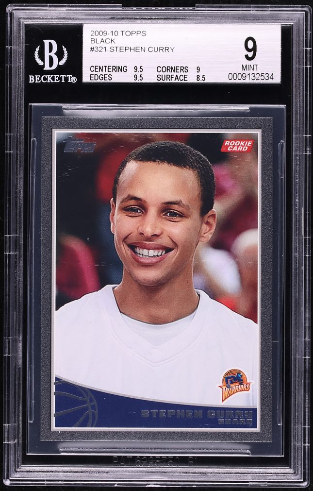 2009 Topps Black Stephen Curry ROOKIE /50 #321 BGS 9 MINT