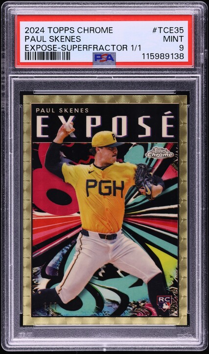 2024 Topps Chrome Update Paul Skenes RC MLB DEBUT PATCH AUTO