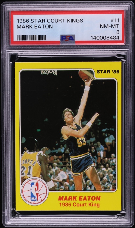 1986 Star Court Kings Mark Eaton ROOKIE #11 PSA 8 NM-MT