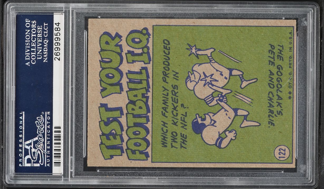 1972 Topps In Action Roger Staubach ROOKIE #122 PSA 7.5 NRMT+