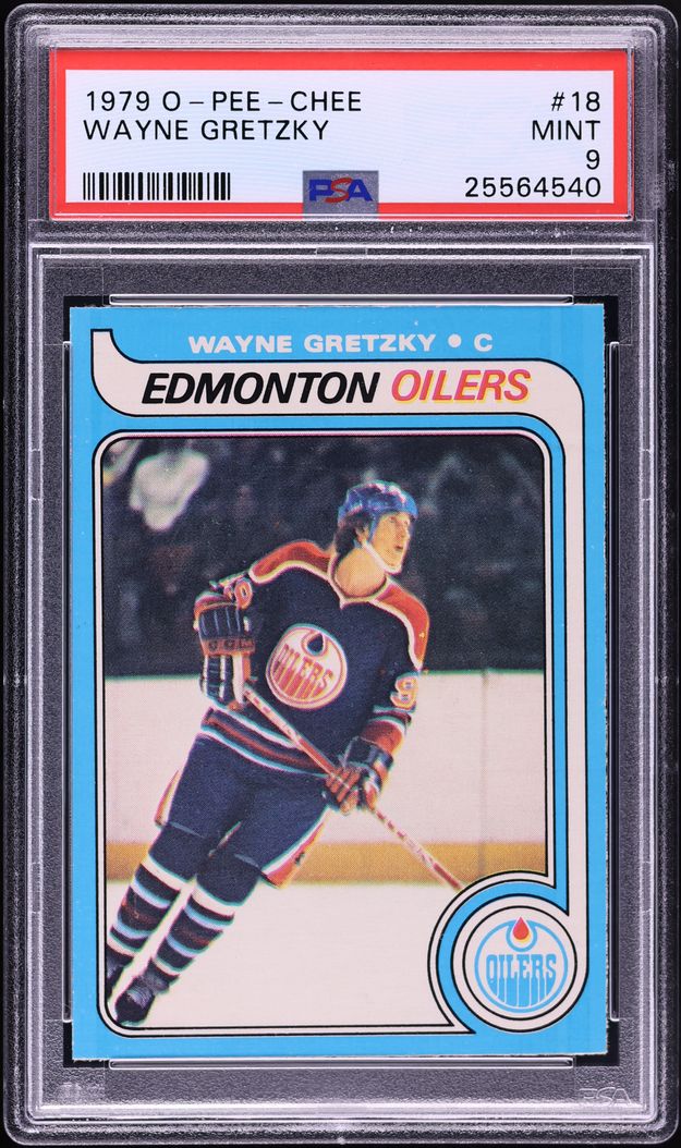 1979 O-Pee-Chee Hockey Wayne Gretzky ROOKIE #18 PSA 9 MINT
