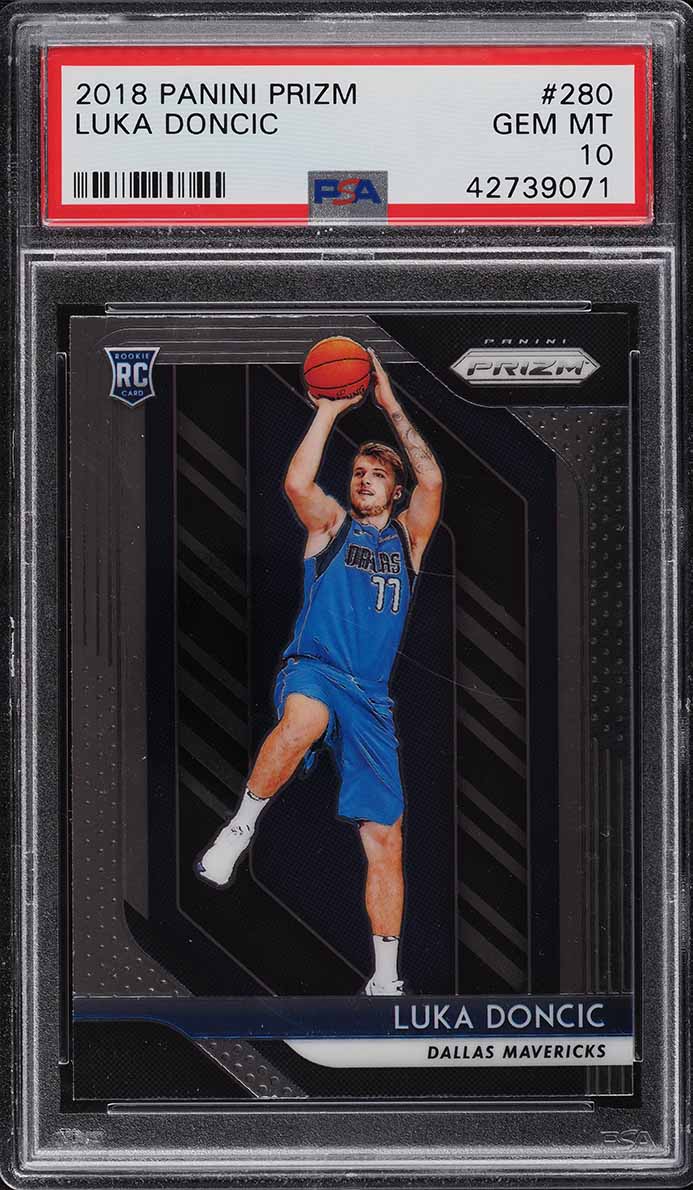 2018 Panini Prizm Silver Luka Doncic ROOKIE #280 PSA 9 MINT on