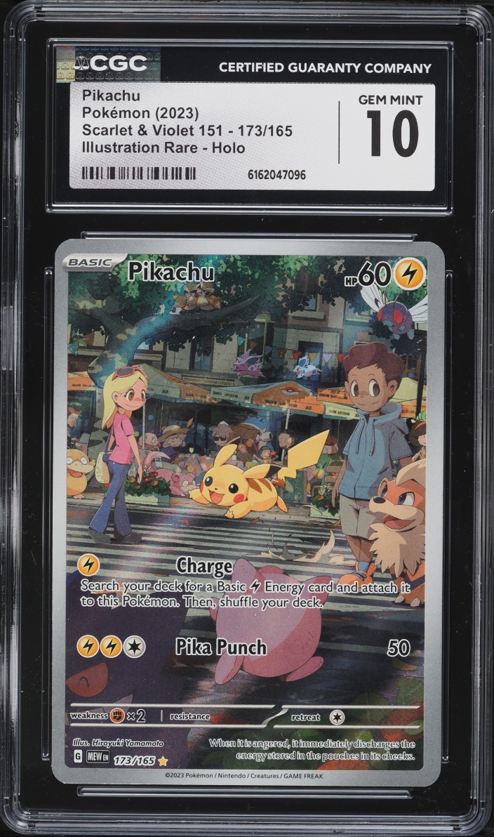 2023 Pokemon Scarlet & Violet 151 IR Pikachu #173 CGC 10 GEM MINT
