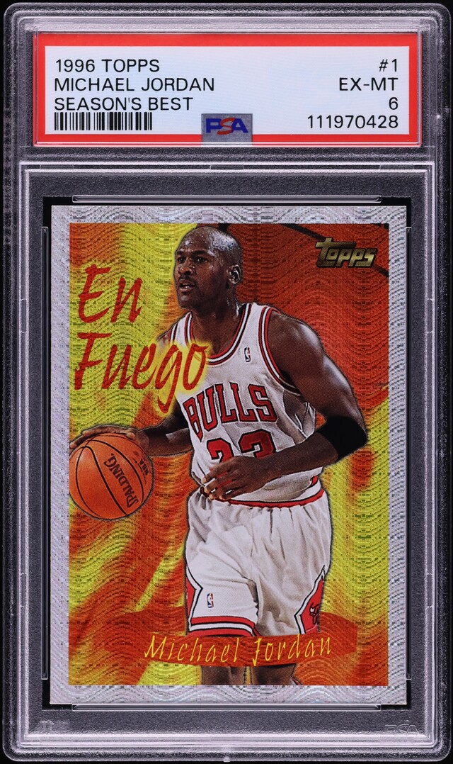 1996 Topps Season's Best Michael Jordan #1 PSA 6 EXMT