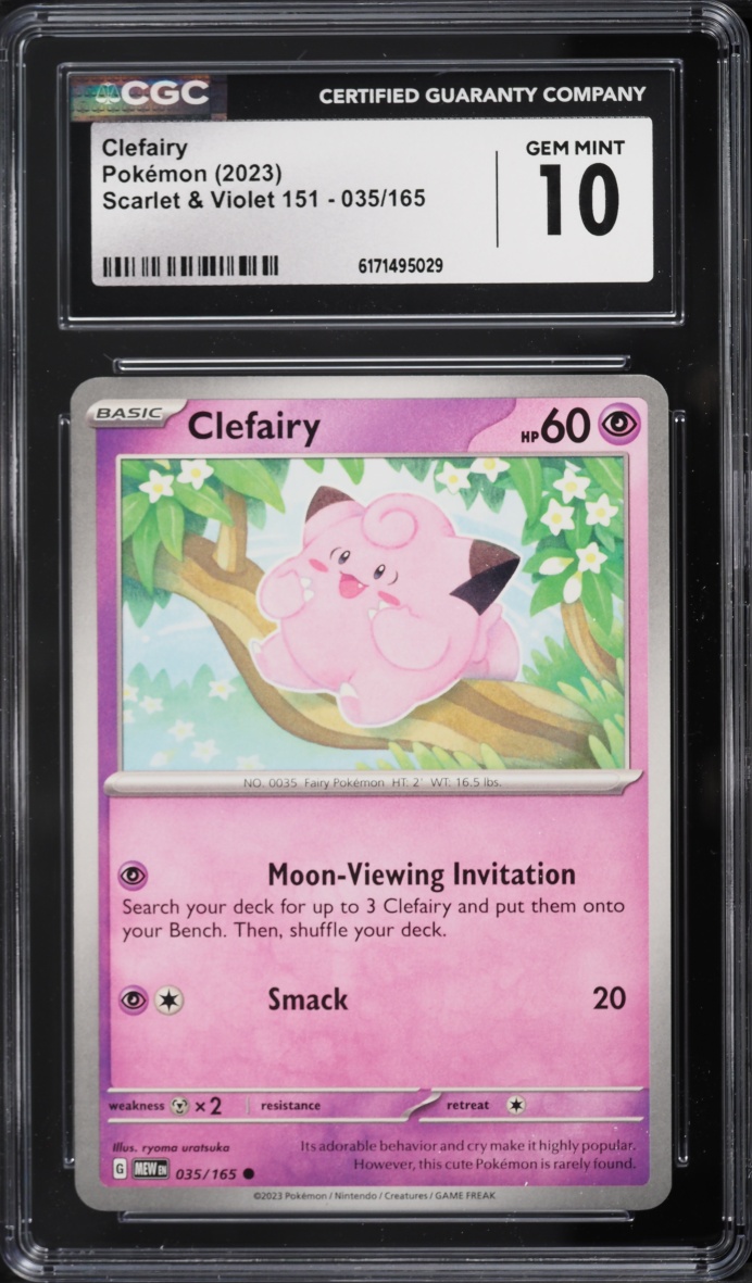 2023 Pokemon Scarlet & Violet 151 Clefairy #35 CGC 10 GEM MINT