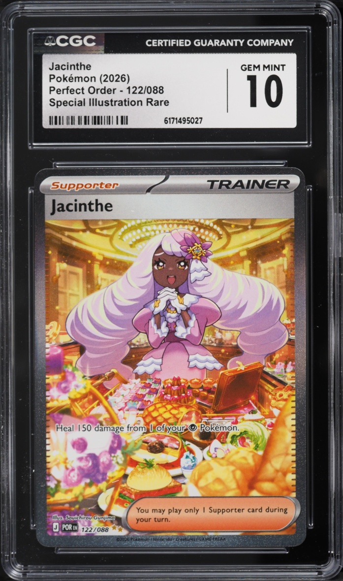 2026 Pokemon Mega Evolution Perfect Order SIR Jacinthe #122 CGC 10 GEM MINT