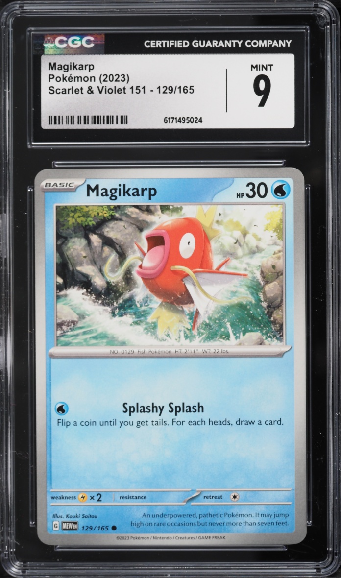 2023 Pokemon Scarlet & Violet 151 Magikarp #129 CGC 9 MINT