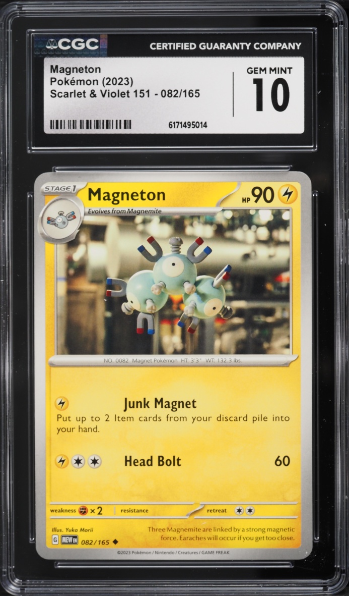 2023 Pokemon Scarlet & Violet 151 Magneton #82 CGC 10 GEM MINT