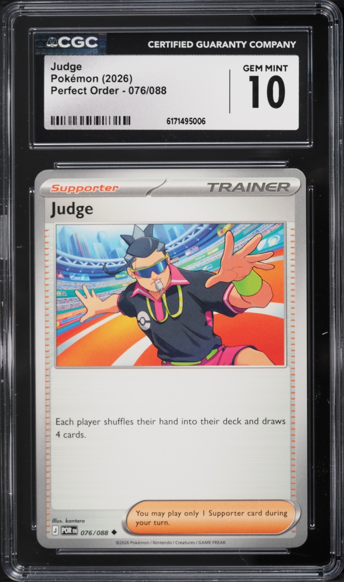 2026 Pokemon Mega Evolution Perfect Order Judge #076 CGC 10 GEM MINT