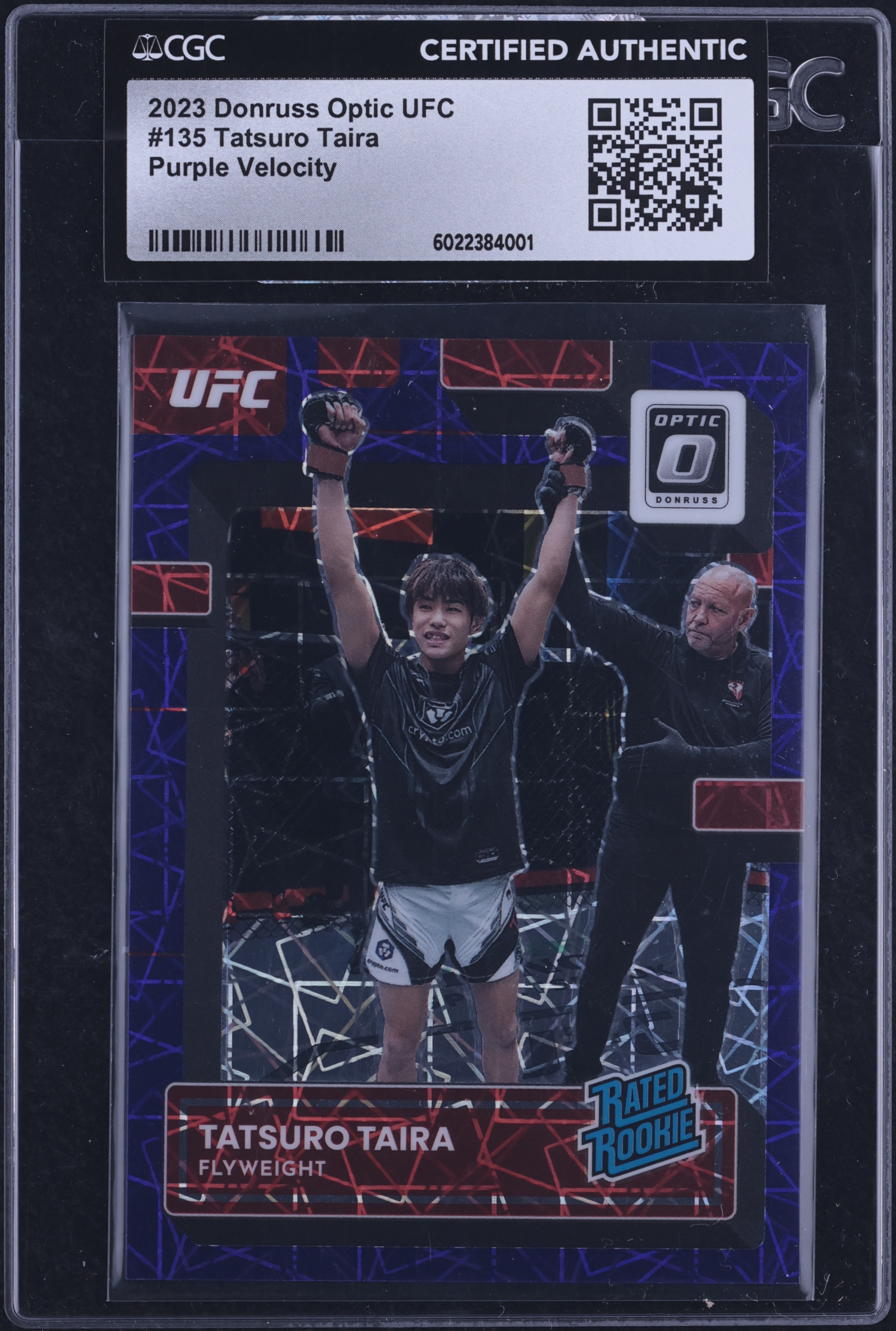 2023 Donruss Optic UFC Purple Velocity Tatsuro Taira ROOKIE