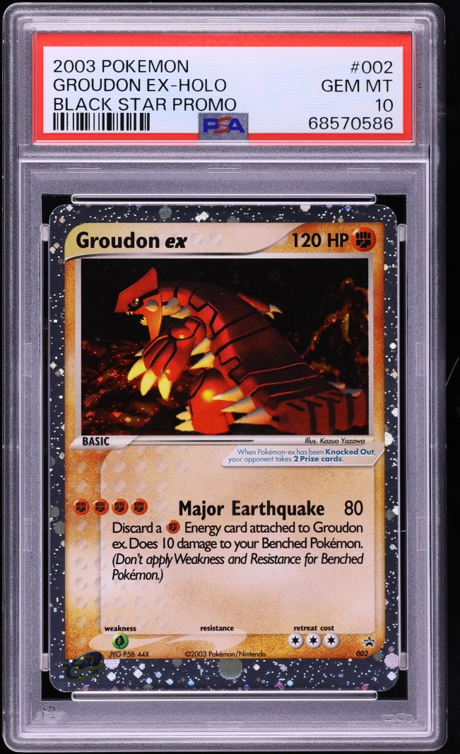 2003 Pokemon EX Ruby & Sapphire Promo Holo Groudon ex #2 PSA 10 GEM MINT