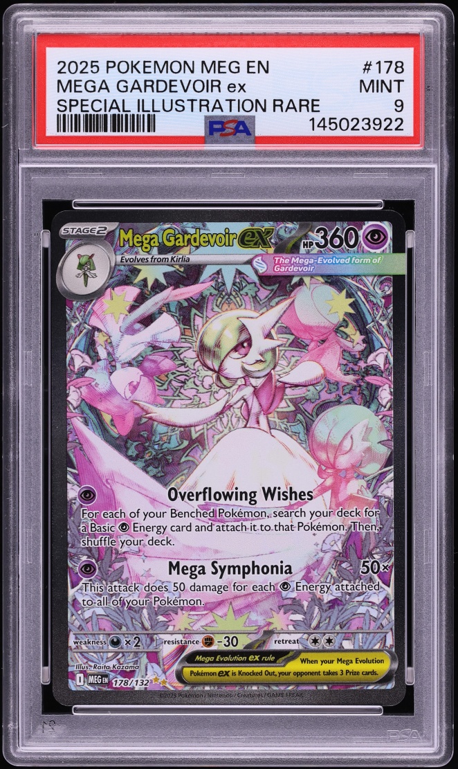 2025 Pokemon Mega Evolution SIR Mega Gardevoir ex #178 PSA 9 MINT