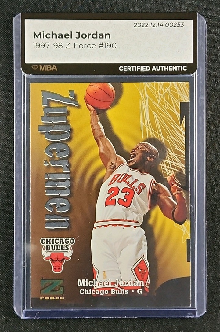 1997 Skybox Z-Force Quick Strike Michael Jordan #5 PSA 8 NM
