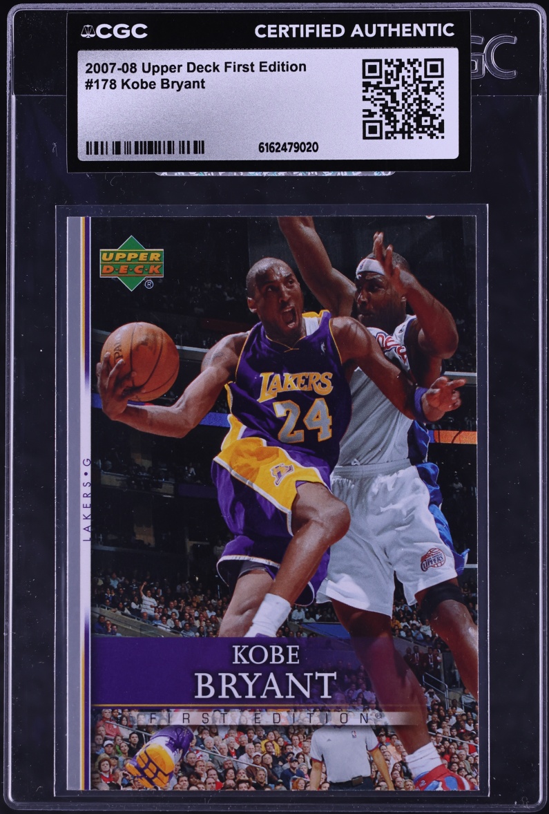2007 Upper Deck First Edition Kobe Bryant #178 CGC AUTH