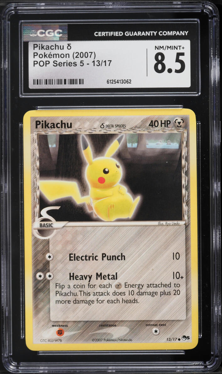 2007 Pokemon POP Series 5 Pikachu #13 CGC 8.5 NM-MT+