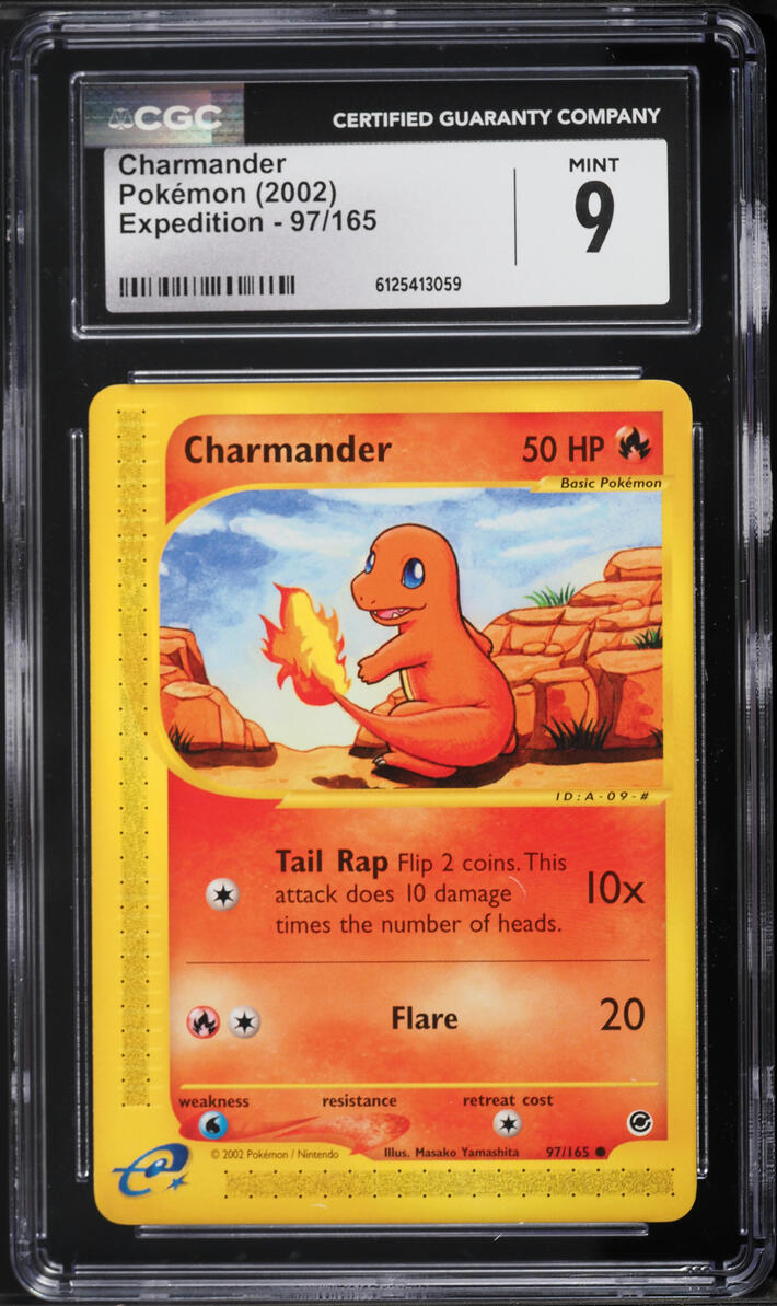 2002 Pokemon Expedition Charmander #97 CGC 9 MINT