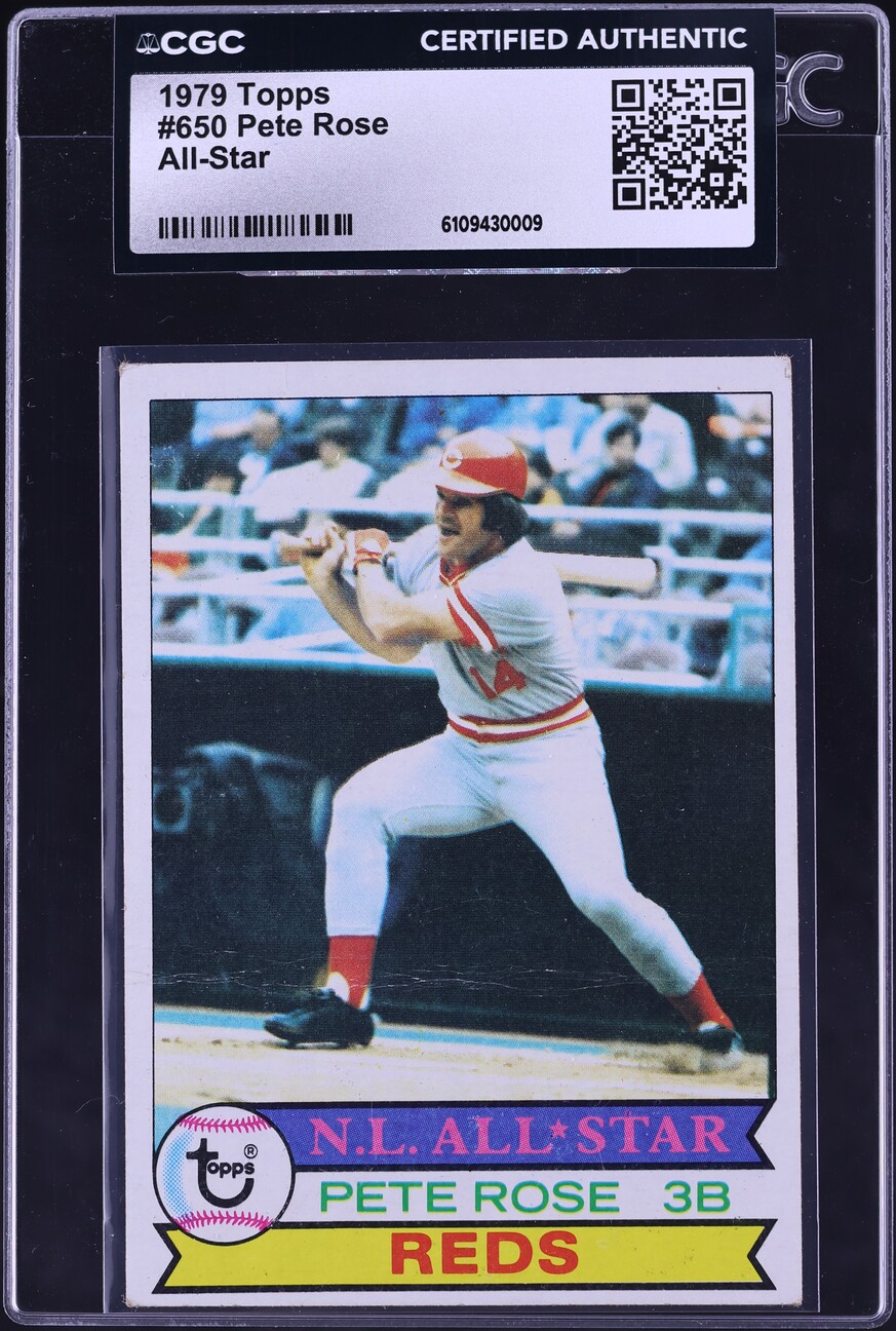 1979 Topps Pete Rose ALL-STAR #650 CGC AUTH