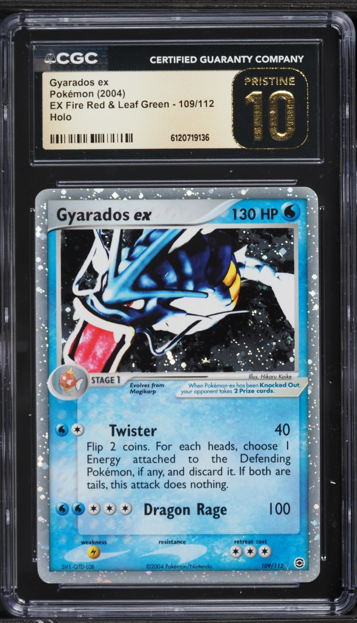 2004 Pokemon EX Fire Red & Leaf Green Holo Gyarados ex #109 CGC 10 PRISTINE