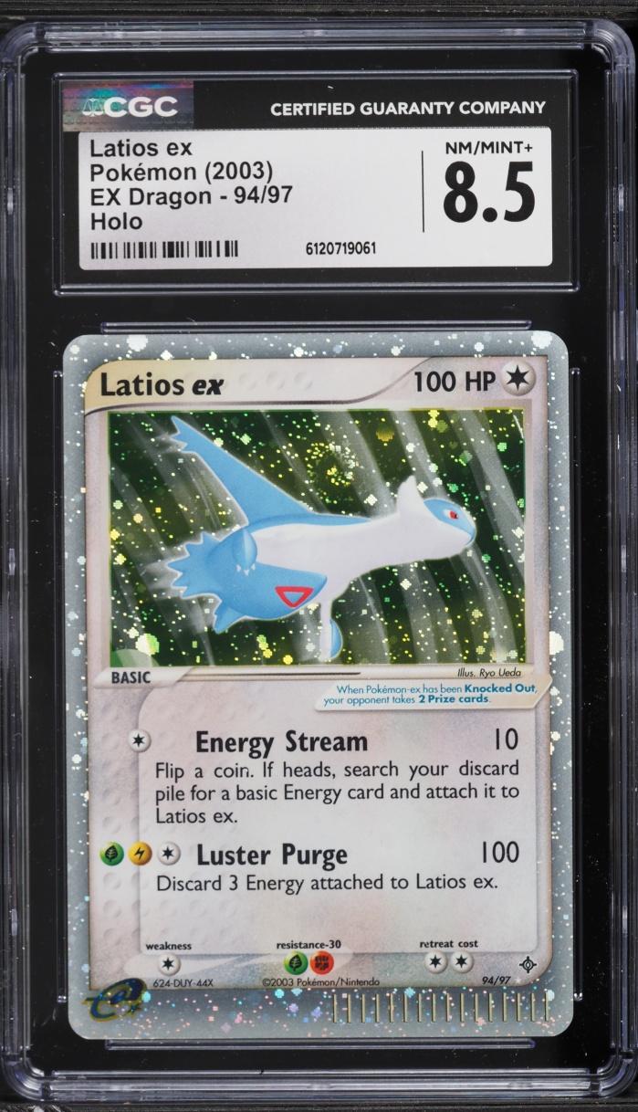 2003 Pokemon EX Dragon Holo Latios ex #94 CGC 8.5 NM-MT+