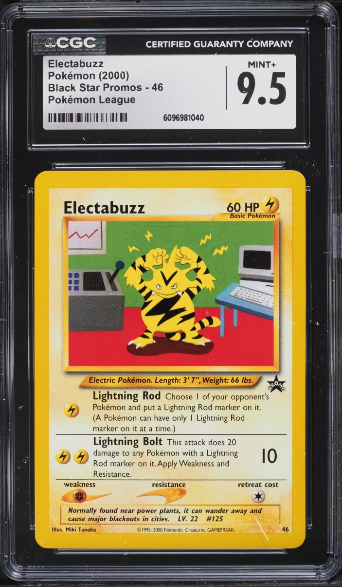 2000 Pokemon League Promo Electabuzz #46 CGC 9.5 MINT+