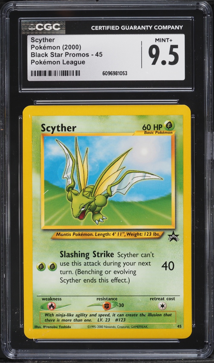 2000 Pokemon League Promo Scyther #45 CGC 9.5 MINT+