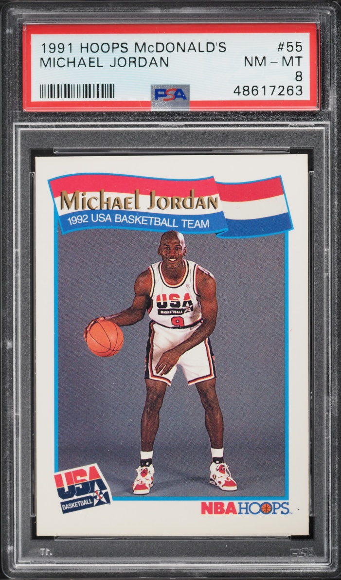1991 Hoops McDonald's Michael Jordan #55 PSA 8 NM-MT