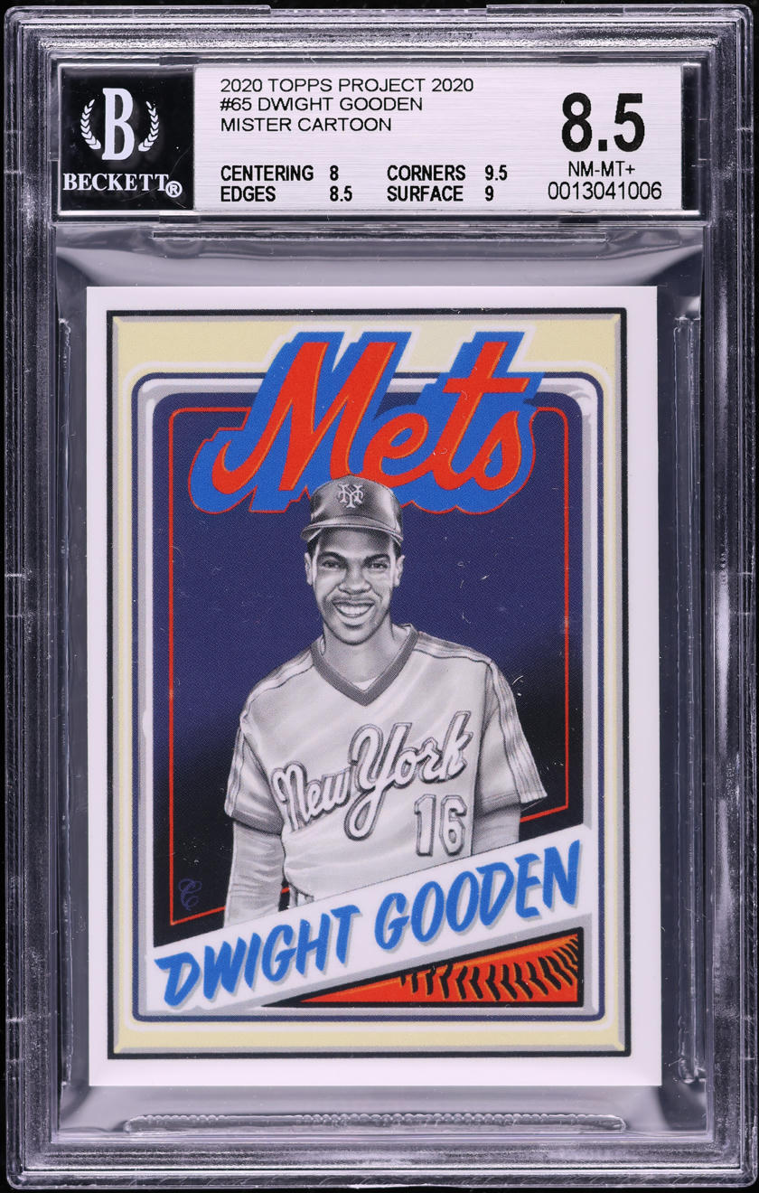 2020 Topps Project '20 Mister Cartoon Dwight Gooden #65 BGS 8.5 NM-MT+
