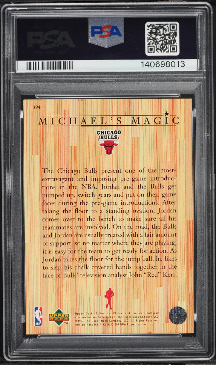 1997 Collector's Choice Michael Jordan #394 PSA 8 NM-MT
