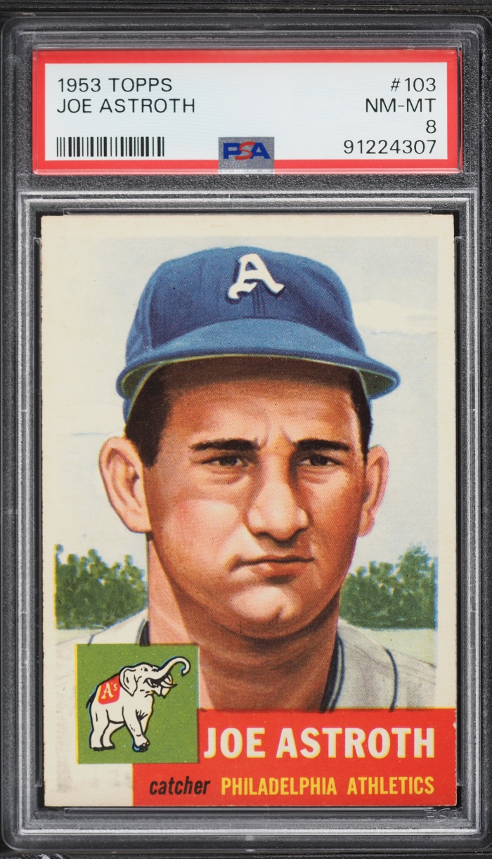 1953 Topps Joe Astroth #103 PSA 8 NM-MT
