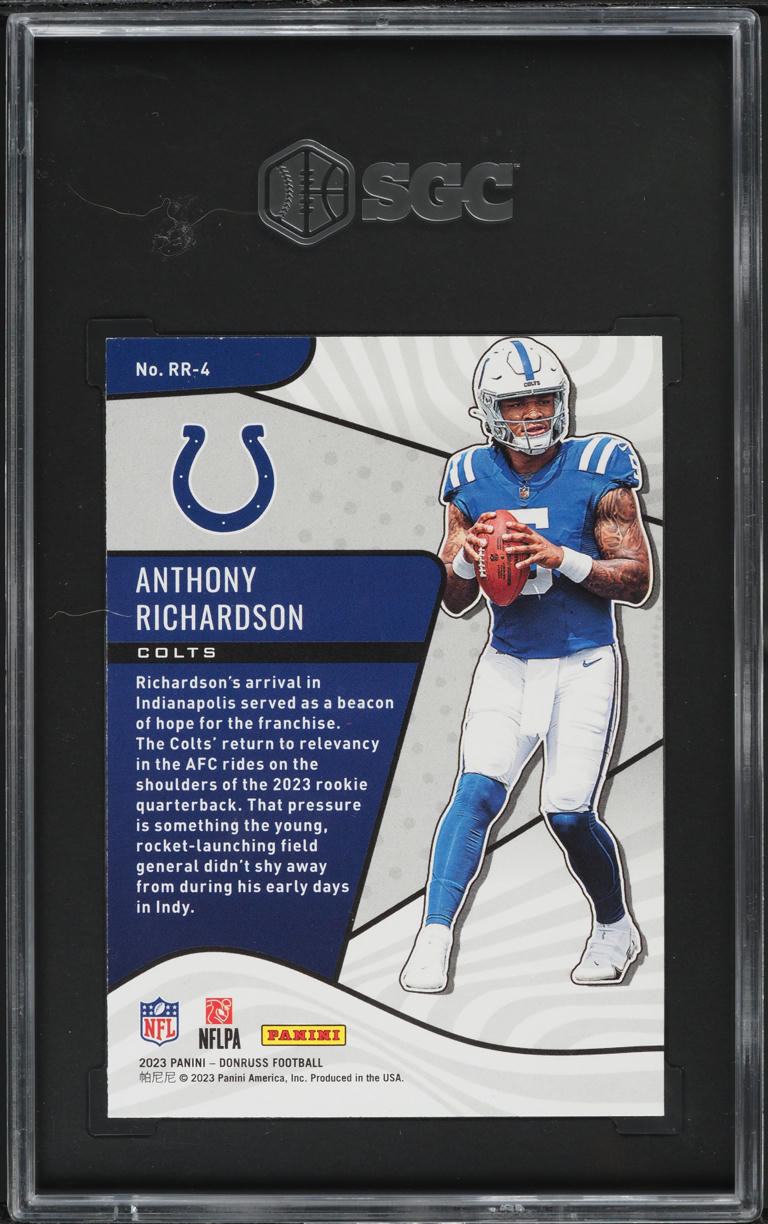 2023 Donruss Revolution Anthony Richardson ROOKIE #RR-4 SGC 9.5 MINT+