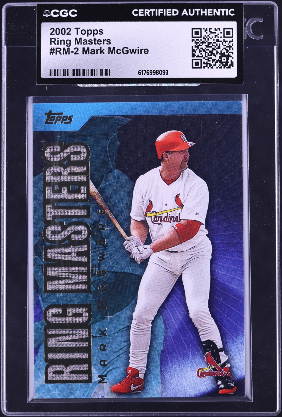2002 Topps Ring Masters Mark McGwire #RM-2 CGC AUTH
