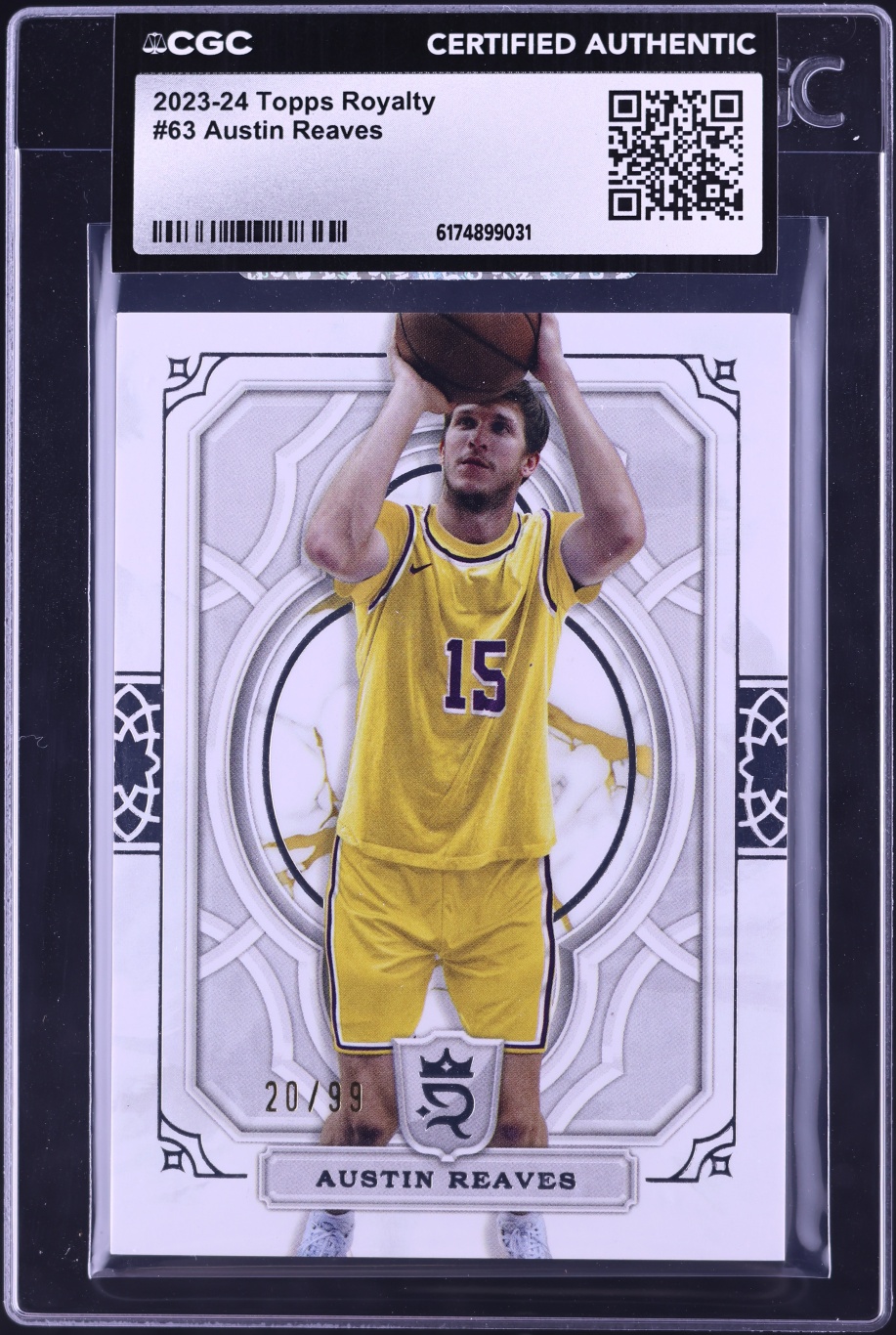 2023 Topps Royalty Austin Reaves /99 #63 CGC AUTH