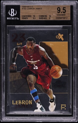 2002 Upper Deck Inspirations LeBron James ROOKIE /499 #156 PSA 9