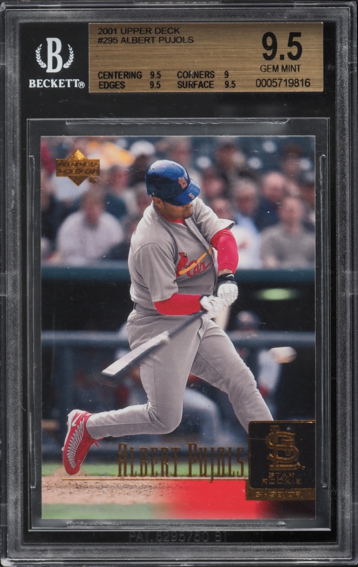 2001 Upper Deck Albert Pujols ROOKIE #295 BGS 9.5 GEM MINT
