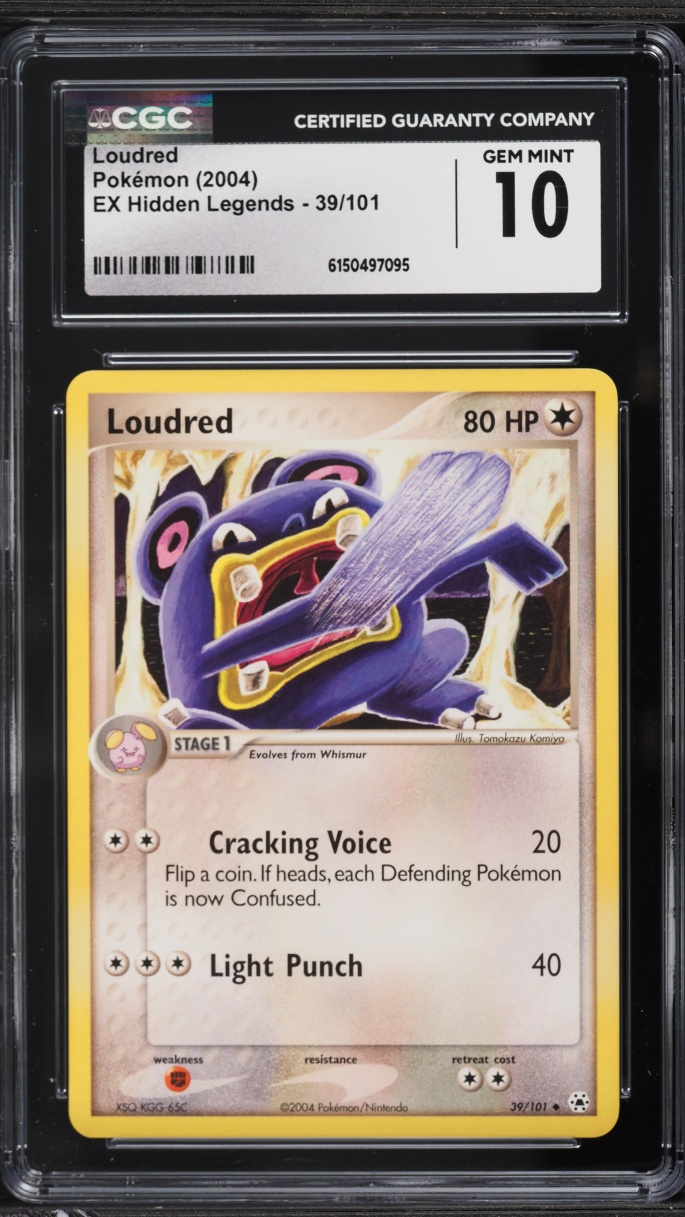 2004 Pokemon EX Hidden Legends Loudred #39 CGC 10 GEM MINT