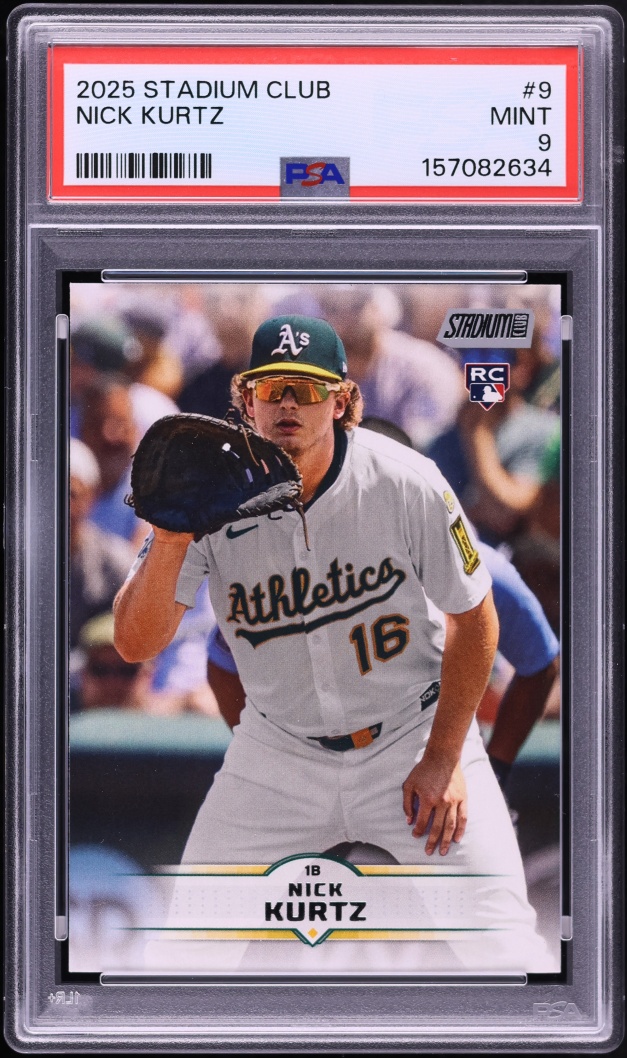 2025 Stadium Club Nick Kurtz ROOKIE #9 PSA 9 MINT